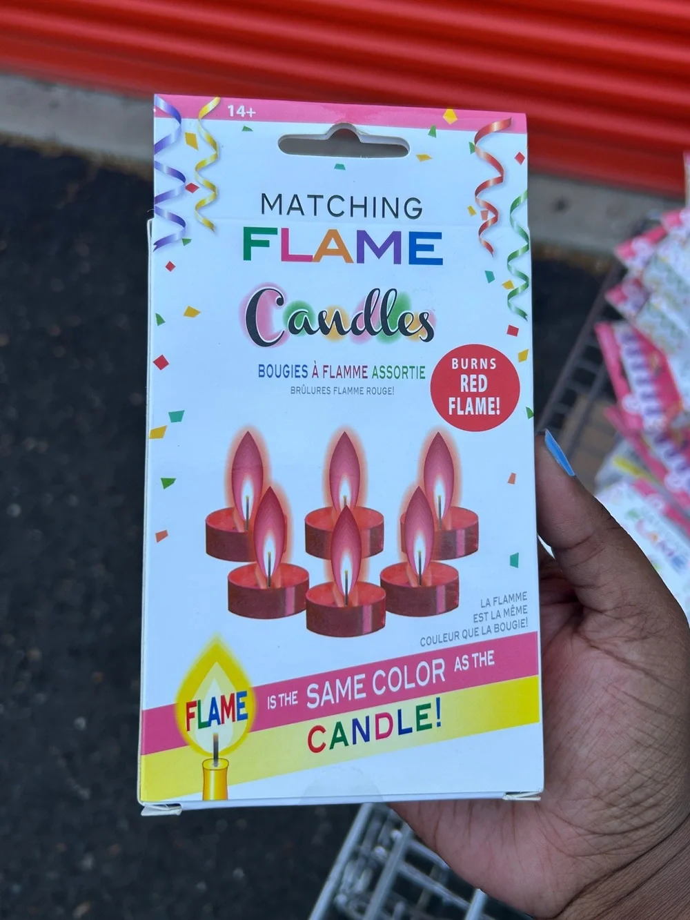 Vintage Matching Flame Candle Birthday Red Orange Bundle Retro Kitschy Decor NEW